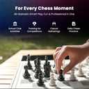 Chessnut Evo AI Chess Computer Built-in Maia Engine, Customizable Chess Bot, Full Piece Recognition, LED Lights Play Online on Major Chess Platforms Smart Electronic Chessboard