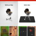Protebox 60 x 40 inch Under Grill Mats for Outdoor Grill, Double-Sided Fireproof Deck and Patio Protector Mat, Waterproof Oil-Proof BBQ Floor Pad Indoor Fire Pit Fireplace Mat