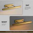 Modern Brass Picture Light (270° Rotatable, Hardwired) - Art Light for Painting, Artwork, Portrait Display, Suitable for Oil Paintings, Galleries, Bookshelves,, 18 in-Picture-Light