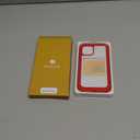 Miracase Glass Series for iPhone 12/12 Pro Case 6.1 inch, Upgraded Full-Body Rugged Phone Bumper Case Cover with Built-in 9H Tempered Glass Screen Protector and Camera Protector, Red