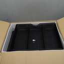 Marbrasse Metal Printer Stand for Desk with Storage Drawer and 2 Pen Holders, 2-Tier Desktop Organizer Printer Table for Home Office, Multi-Purpose Desk Organizer for Fax Machine Scanner Files(Black)