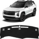 KUST Car Dash Cover for Chevrolet/Chevy Equinox 2025 2026 (Not fits for Equinox EV) Polyester Dashboard Cover Non-Slip Interior Accessories for Equinox Custom Fit Dash Mat No Glare Black (18.9''55.12''(Chevrolet Equinox 2025-present))