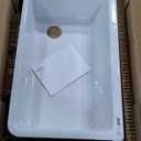 KOHLER Whitehaven 35-3/4" Farmhouse Undermount Kitchen Sink, Single-Bowl Kitchen Sinks, Self-Trimming Tall Apron Front, K-6489-0, White