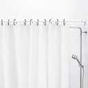 AIZESI Spring Tension Rods Adjustable Tension Curtain Rod Small Tension Rod No Drilling Expandable Spring Loaded Curtain Tension Rod?White,45" to 77"-2Pcs)