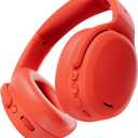 Skullcandy Crusher ANC 2 Wireless Over-Ear Bluetooth Headphones with Multi-Sensory Bass, Active Noise Cancelling, Up to 60 Hours Battery, Microphone for iPhone Android - Plasma, Orange