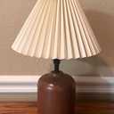 Small lampshades for table lamps, pleated, set of 2. Suitable for E27. 9"x6.2" Compatible with any interior. (Ivory)