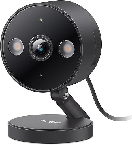 Tapo 2K+ Indoor/Outdoor Wired Security Camera - 2024 PCMag Editors' Choice, Person/Pet/Vehicle Detection, Baby Monitoring, Color Night Vision, Subscription-Free Local Storage or Optional Cloud, C120 (Black)