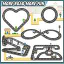Magnetic Tiles Road Set, Roads Expansion Pack, Magnetic Blocks Building Toys for Toddler, Creative Montessori Toys for 3+ Year Old Boys & Girls, Ideal Gifts for Kids Ages 3-5 5-7