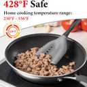 Meat Chopper and Ground Beef Masher, Hamburger Chopper Tool, Heat Resistant Silicone Potato Masher, Non-Stick Safe Kitchen Utensil with Drain Holes, Dishwasher Safe