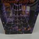 Halloween Spider with Simulation Web Led String Lights 200Led Purple Lighting 8 Modes Battery Operated Indoor Outdoor Holiday Decoration
