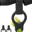 Gobeigo 2-Pack Silicone Used Poop Bag Holder - Hands-Free Leash Attachment, Never Hold a Stinky Bag Again! Secure Carrier for Dog Walking, Training And More