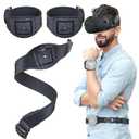 Skywin VR Tracker Belt and Strap Bundle for HTC Vive System Pucks - Adjustable Hand Straps Waist Full-Body Tracking in Virtual Reality (1 Belt 2 Straps) (Trackers Not Included) (1 Belt 2 Hand Strap, Belt & Hand Strap)
