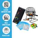 Regal Games Deluxe Bingo Game Set with Cage, Board, Balls, 18 Cards, and Chips