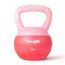 Yes4All Soft Kettlebell, PVC Kettlebells Exercise Weights & Color-Coded Strength Training Soft Kettlebells, Comfortable Hand Weights for Women at Home - 5LB - Pink