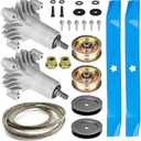 ILONPA Spindle Blade Pulleys Belt Kit for Craftsman 42" LT1000 LT2000 130794 532130794 582922301 531005085 531307223 129861 153535 144959 Deck Rebuild Kit