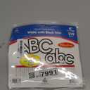 Carson Dellosa Education 219-Piece White with Black Trim Cutout Letters, 4" Upper and Lowercase Alphabet, Numbers, Punctuation, and Symbols for Bulletin Board, Posterboard, Party, and Classroom Decor