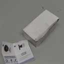 Glass Door Knobs Interior, Vintage Privacy Clear Crystal Door Knobs with Lock for Bedroom Bathroom Matte Black