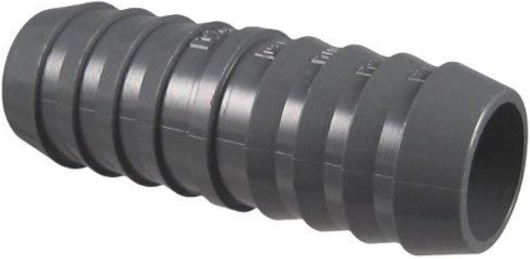 Pack of 2 Spears 1429 Series PVC Tube Fitting, Coupling, Schedule 40, Gray, 1-1/2" Barbed