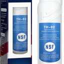 W10413645A Water Filter 2 Replacement, Compatible with Whirlpool WHR2RXD1, Whirlpool WRF757SDHV, WRF767SDHZ, WRF767SDHV, WRFC9636RZ, WRFC9636RV, WRF767SDJZ, WRF736SDAM, 1 Pack (White)