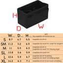 DailyPlus Purse Organizer Insert - Felt Bag Organizer for Tote Purse Bag with 14 Pockets - Black, Medium