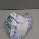 Seenelling 4 Pcs Burger Costume Striped Shirt Disposable Cook's Cap Belts Blank Badge for Men Women Halloween Movie Cosplay(L)