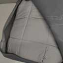 Kivik Weighted Blanket 20 lbs for Adults, Minky Dot Heavy Blankets, Microfiber Reversible Weighted Throw Blankets for All Seasons, Machine Washable, 60"x80" Queen Size, Grey