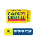 Café Bustelo Espresso Ground Coffee, Dark Roast, 10 Oz. Brick (EXP 08/27/28)