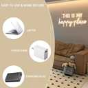 Neon Lights for Wall Decor - This Is My Happy Place Neon Signs for Teen Girls Bedroom Decor, Led Sign for Wall Decor, Nightstand Light, Dimmable Switch USB Power, Adhesive Hook Included