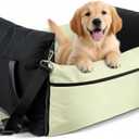 Dog Carseat for Small Dogs  Harness-Compatible Pet Travel Accessory, Portable Travel Bed & Pet Car Carrier Bag, Easy Install, Washable Dog Booster Seat for Small Dogs