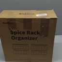 Wooden Lid Magnetic Spice Rack with 24 Jars, 216 Labels, 1 Steel Funnel for RefrigeratorMicrowave Oven - Full Set of Spice Organizer