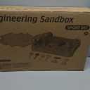 Excavator Sandbox with Lid, 2 Diggers, Dump Truck & Sand Toys, Sandbox without Umbrella