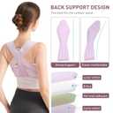 NLNYCT Posture Corrector For Women, Adjustable Back Brace For Posture, Back Posture Corrector Providing Pain Relief From Lumbar, Shoulder,Neck, And Clavicle, Back (L/XL 35-44 Inch)