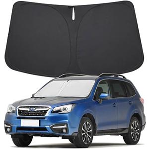 Windshield Sun Shade for Subaru Forester 2014 2015 2016 2017 2018 Front Window Shade Sun Visor Protector Subaru Forester Accessories Foldable Sunshade Blocks UV Rays Keeps Your Car Cooler