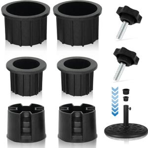 ChooKaChoo 2 Packs Umbrella Base Stand Hole Ring Plug, Patio Umbrella Stand Replacement Parts Stand Base Stabilizer Sleeve (for Base Stand, Not for Tables)