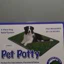 Reusable Training Pad Potty with 2-Pack Replaceable Artificial Grass Quick Absorbent Indoor Portable Dog Patio Potty Washable Pee Pad for Small Medium to Large Dog