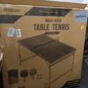 GoSports 6 x 3 ft Mid-Size Table Tennis Table Set with Adjustable Height - Green or Blue