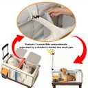 Large Cat Carrier with Wheels, Rolling Folding Soft-Sided for 2 Cats