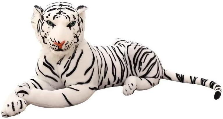 DHXSTSM Large White Tiger Stuffed Animal - Plush Toy -Giant White Tiger Stuffed Animal 27 Inches (Excluding Tail)