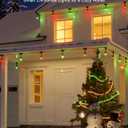 XMCOSY+ Smart Outdoor String Lights, 123Ft Patio Lights Waterproof, App Control, Compatible with Alexa, RGBCWIC Color Changing LED String Light for Outside (Black)