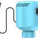 Electric Pump for Vacuum Storage Bags, Portable Vacuum Bag Pump, Electric Vacuum Pump for Storage Bags, Great for Various Vacuum Seal Bags for Clothing,Blankets,Bedding- Blue (No Bags)