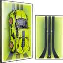 Display Wallboard for Lego Technic 42115 Lamborghini Sián FKP 37 Race Car, Display Wall Mount with Led Lights, Home Decor Adult Collectibles Wall Mount, Gift for Car Model Collectors(No Car Included)