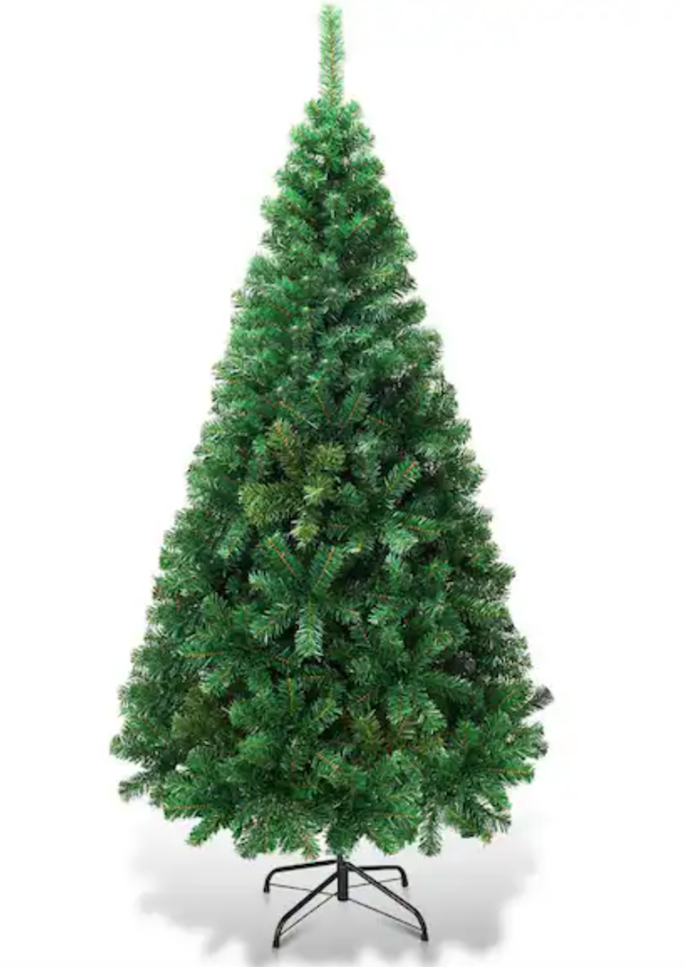 5 ft. Green PVC Hinged Xmas Pine Artificial Christmas Tree