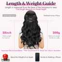 Kookastyle Clip in Hair Extensions, Natural Long Layered Soft Invisible Synthetic Curly Wavy Hairpieces for Women,4 pcs(20 Inch,Rich Dark Brown Silky Shine)