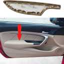 MUTUSAISI Front Left Beige Leather Door Panel Lid Armrest Fit for Honda Accord 2-Door Coupe 2008-2012 Accessories 83571-TE0-A51ZA, Driver Side