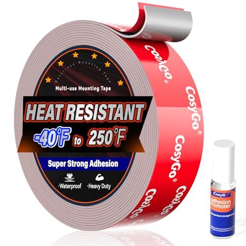 Cosygo Double Sided Tape Heavy Duty, 15FT Outdoor Heat Resistant Automotive Waterproof Mounting Tape, 1.2In Width Super Strong Adhesion Foam Tape