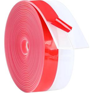 ToLanbbt Weather Stripping Silicone Door Seal Strip 2 in x 20 ft Door Draft Stopper Self Adhesive Door Draft Tape, Side & Bottom Gaps Insulation Strip for Glass Shower Door Sliding Door Window, Clear