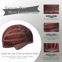 Layered Black Wig Long Straight Black Wigs for Women 26Inch Middle Parting Brunette Wig Natural Looking Synthetic Wigs Thick Soft Long Black Wig Hair Replacement Wigs for Daily Party Costume Use