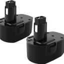 Exmate 2 Pack 14.4V 3.5Ah Battery Compatible with Dewalt DW9094 DW9091 DC9091 DC9094 DC9144 DE9091 DE9092 DE9038 DE9094 DE9502 DW935 DC DW XRP Series Cordless Power Tools