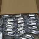 50 Pack (25 Pairs) 3/8 Inch Insert Kitchen Cabinet Hinges, Satin Nickel Self Closing Hinges for Kitchen Cabinet Doors, Semi-Concealed Cupboard Hardware, Face Mount Hardware, Silver