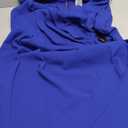 DKNY Women's Sleeveless V-Neck Ruched D Buckle Hardware Faux Wrap Dress 12